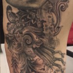 Pattern work - Realism - Dot work - Black & Grey.