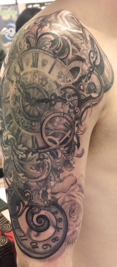 Pattern work - Realism - Dot work - Black & Grey.