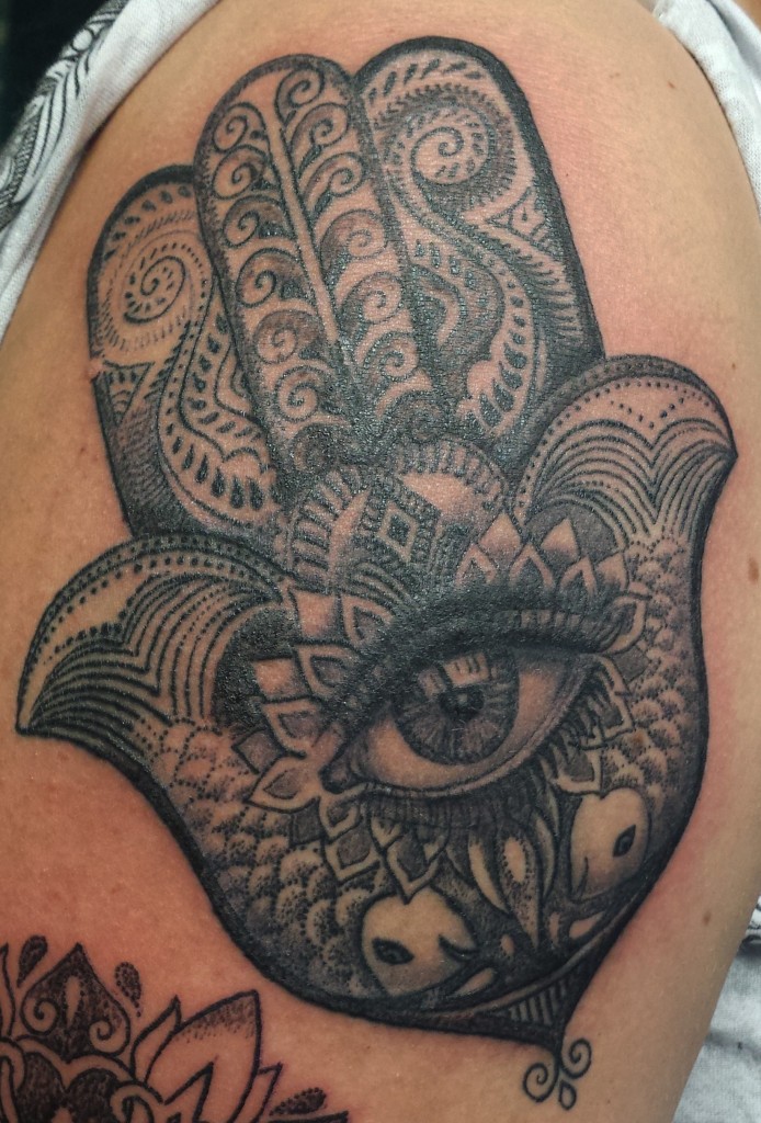 Pattern work - Realism - Dot work - Black & Grey.