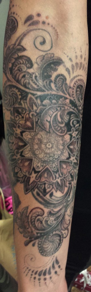 Pattern work - Realism - Dot work - Black & Grey.