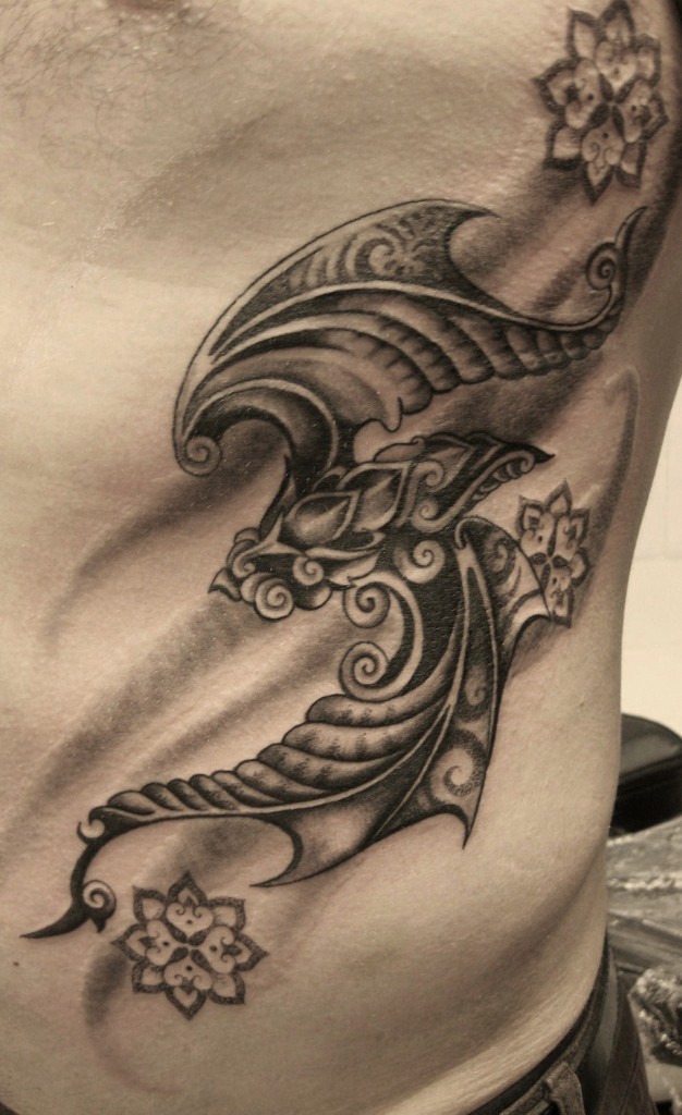 Pattern work - Realism - Dot work - Black & Grey.