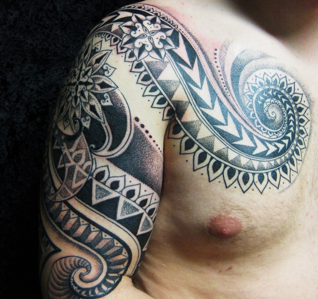 Pattern work - Realism - Dot work - Black & Grey.