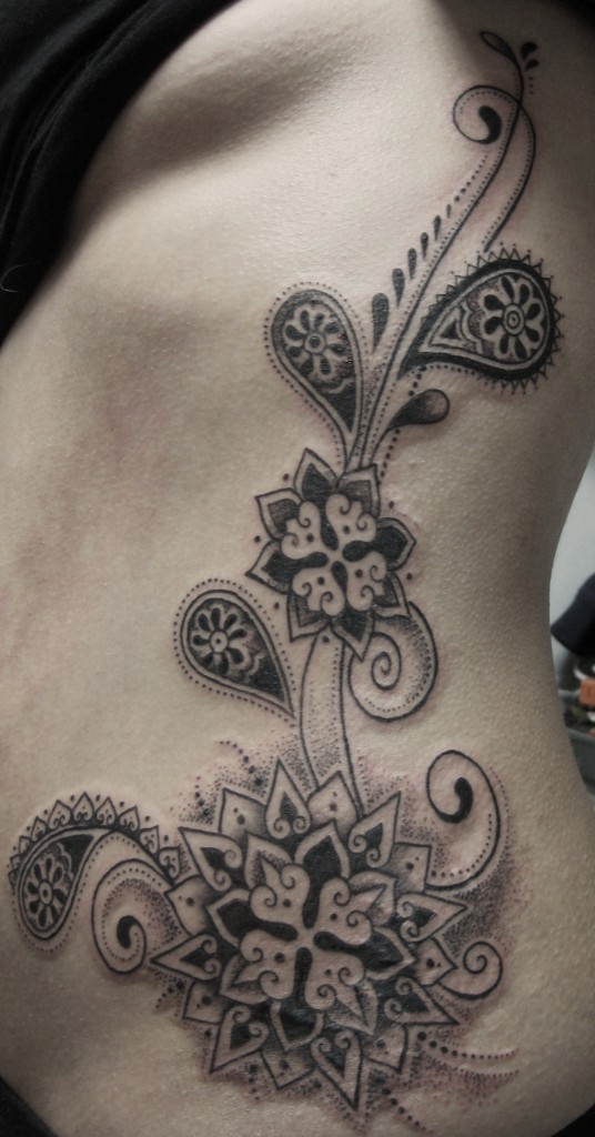 Pattern work - Realism - Dot work - Black & Grey.