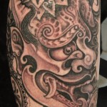 Pattern work - Realism - Dot work - Black & Grey.