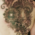 Pattern work - Realism - Dot work - Black & Grey.