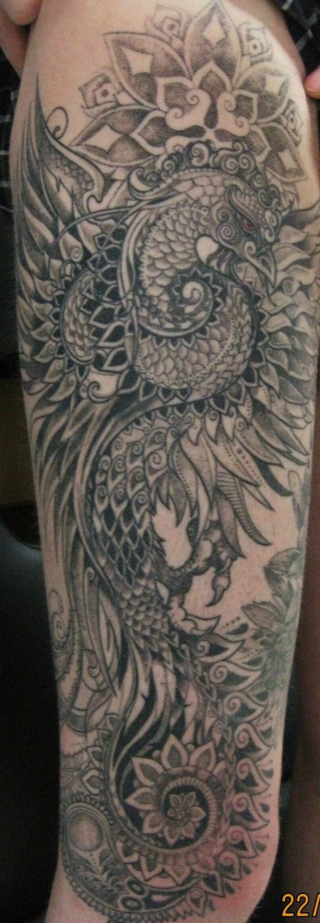 Pattern work - Realism - Dot work - Black & Grey.