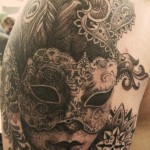 Pattern work - Realism - Dot work - Black & Grey.