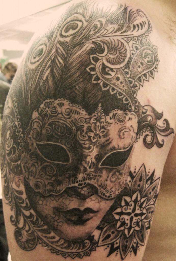 Pattern work - Realism - Dot work - Black & Grey.