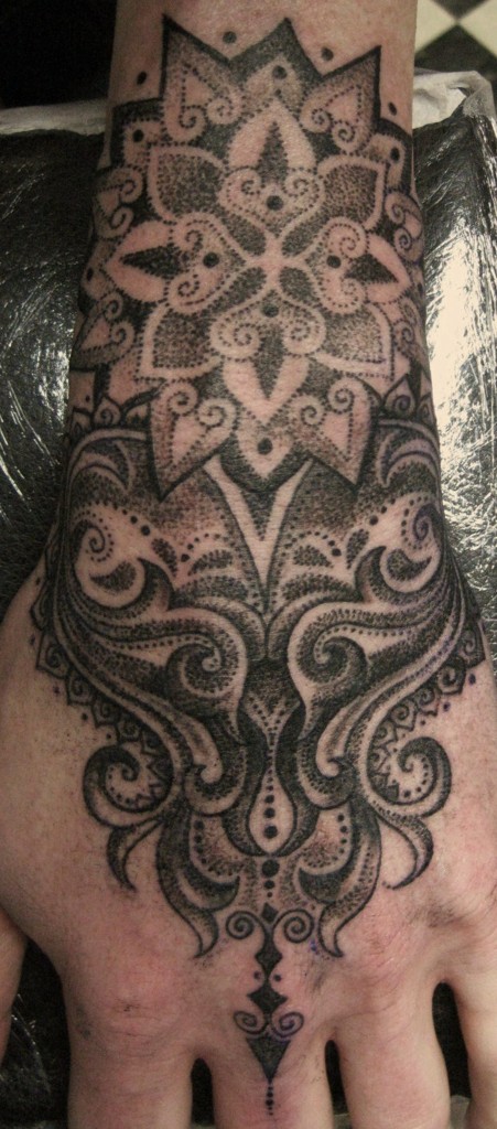 Pattern work - Realism - Dot work - Black & Grey.