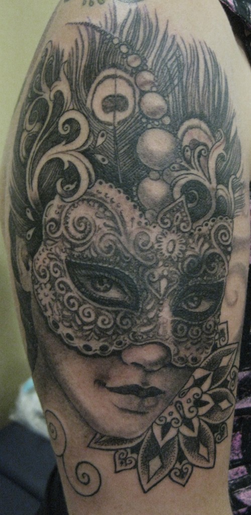 Pattern work - Realism - Dot work - Black & Grey.