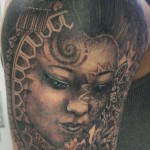 Pattern work - Realism - Dot work - Black & Grey.