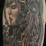 Pattern work - Realism - Dot work - Black & Grey.