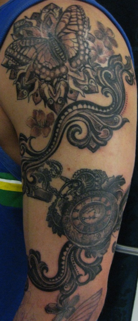 Pattern work - Realism - Dot work - Black & Grey.