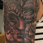 Pattern work - Realism - Dot work - Black & Grey.