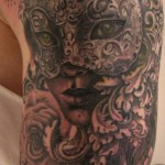 Pattern work - Realism - Dot work - Black & Grey.