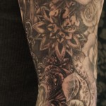 Pattern work - Realism - Dot work - Black & Grey.