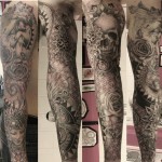 Pattern work - Realism - Dot work - Black & Grey.